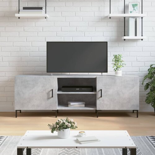 vidaXL TV omarica betonsko siva 150x30x50 cm inženirski les Cene