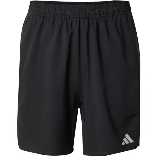Adidas Sportske hlače 'Hiit Workout 3-Stripes' crna / srebro