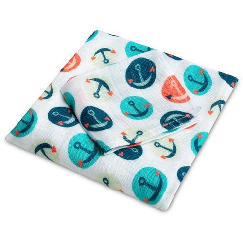 Sensillo Set pelena od bambusa 30x35cm i 75x75cm sidra Slike