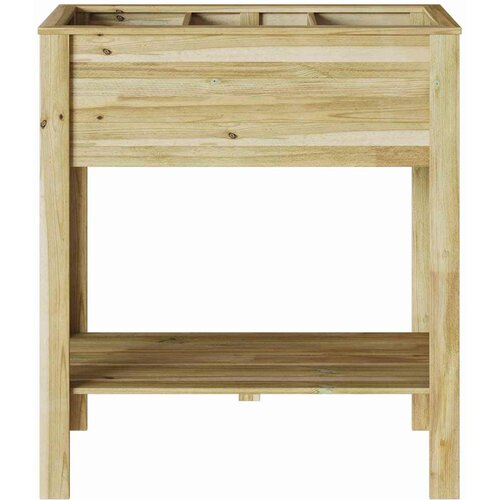  Visoki saksija Smeđa 85,5 x 46,5 x 96 cm Impregnirana borovina Slike