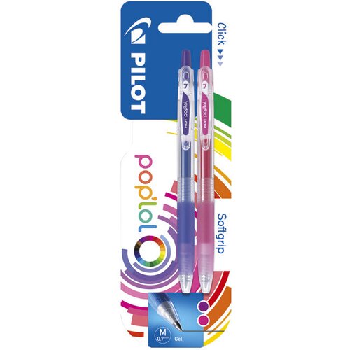 Roler gel 0,7mm pop`lol pk2 pilot vijolično/roza blister!! Slike