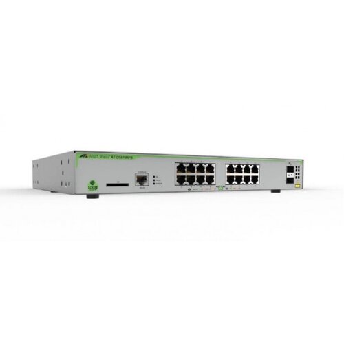 Allied Telesis ALLIED 16 x 10/100/1000T ports and 2 x combo ports 100/1000X SFP or 10/100/1000T Copper Fixed one AC power supply EU Power Cord Cijene