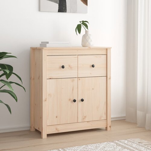 The Living Store Komoda 70x35x80 cm trdna borovina - Komoda, (21438062) Cene