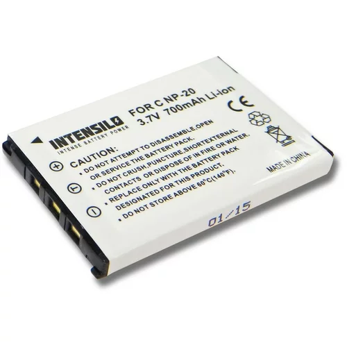 Intensilo Baterija NP-20 za Casio Exilim EX-M1 / EX-Z3 / EX-S3, 700 mAh