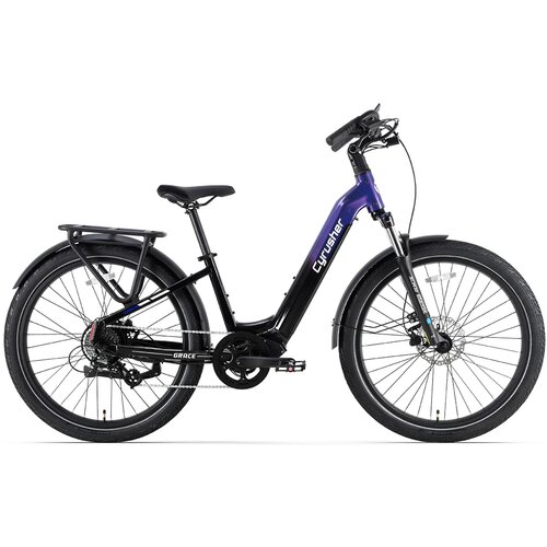 Cyrusher Električno mestno kolo Grace, 48V 250W 15Ah, dvojni senzor, vijolično, (5000028172) Slike