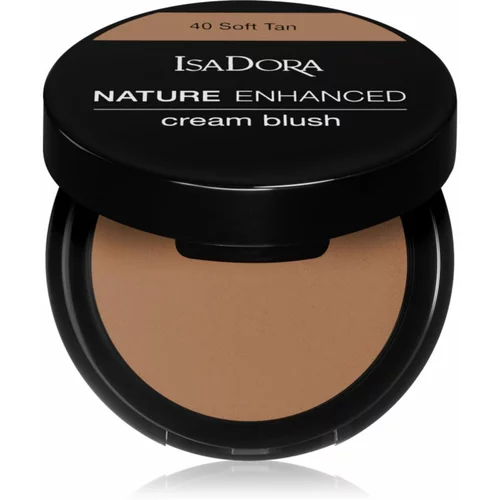 IsaDora Nature Enhanced Cream Blush kompaktno rdečilo s čopičem in ogledalom odtenek 40 Soft Tan 3