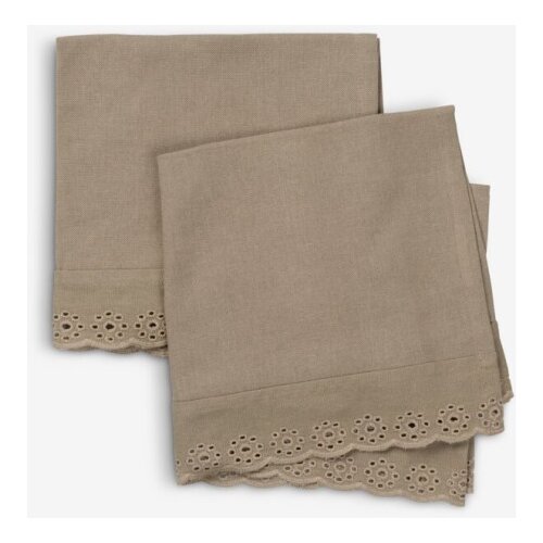  Platnena salveta 40x40 pesak 2kom/p Slike