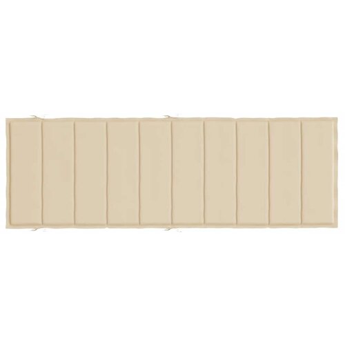  Jastuk za ležaljku bež 186x58x4 cm od tkanine Oxford Slike