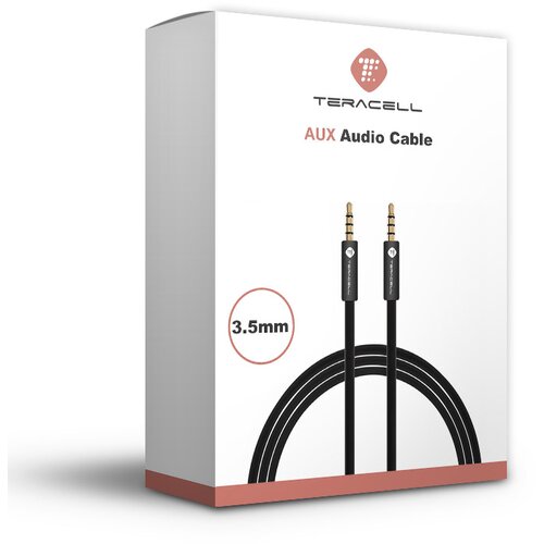  Audio kabel Teracell Plus AUX 3,5 mm crni 1.2m Slike