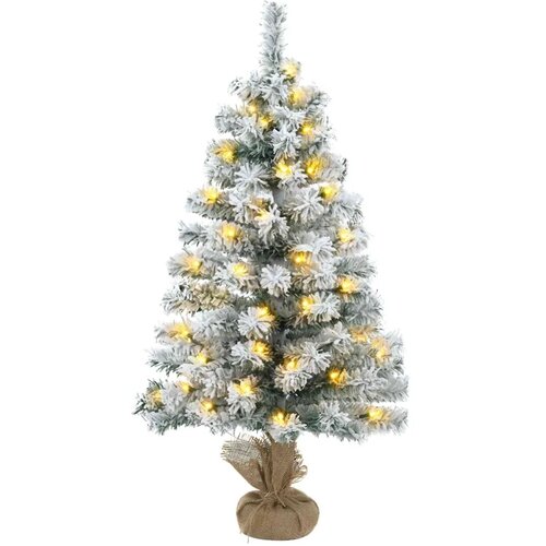  Set mini božićnih drvaca 45 cm 125 LED lampica Topla bijela PVC - Bijela 45 cm s LED svjetlima Slike