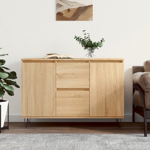 vidaXL Komoda boja hrasta sonome 104x35x70 cm od konstruiranog drva Cijene