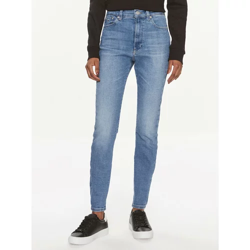 Tommy Jeans Jeans hlače Sylvia DW0DW17591 Modra Skinny Fit