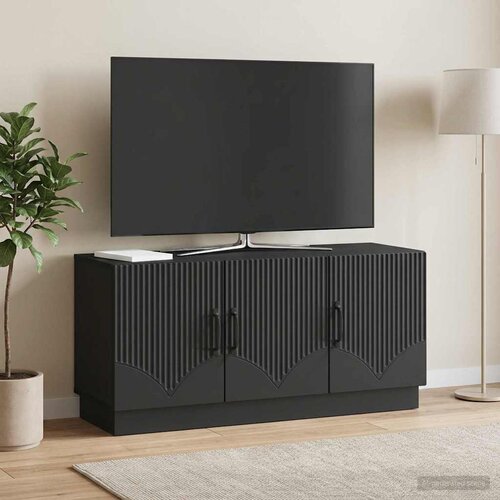 TV ormar Crna 99 x 34,5 x 47 cm Konstruirano drvo Slike