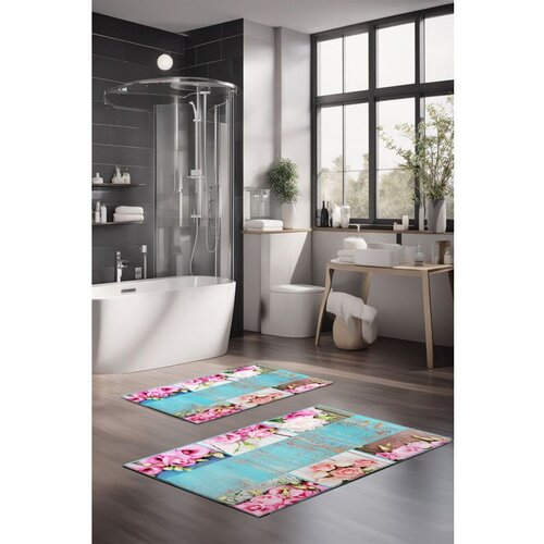  CT-5218 multicolor bathmat set (2 pieces) Cene