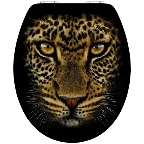 Poseidon WC deska Leopard (MDF, snemljiva, počasno spuščanje)