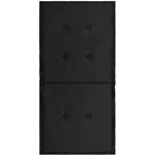  Jastuci za vrtne stolice 2 kom crni 100 x 50 x 3 cm od tkanine Slike