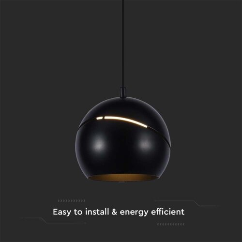  LED Luster na sajli LED/8,5W/230V 3000K crna Slike