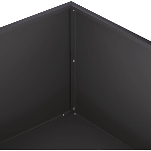  Vrtna saksija Crna 40 x 40 x 20 cm Čelična vrata Slike