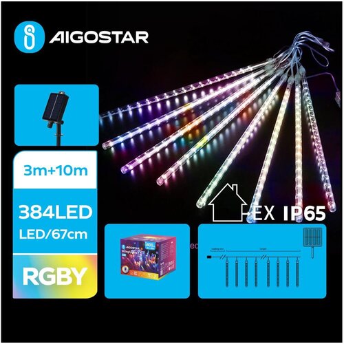 Aigostar LED solarni lanac 384xLED/13m IP65 vi&scaron;ebojan Cene