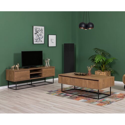 Hanah home Set TV komoda i klub stolić, orah Cene