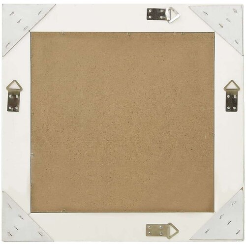 VidaXL Zidno ogledalo u baroknom stilu 50 x 50 cm bijelo Slike