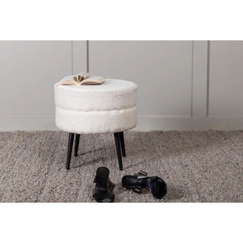 Venture Home okrugli puf Pot ⌀40 &amp;times; 40 cm, bijela Slike