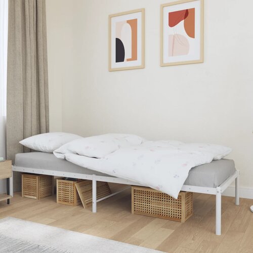 The Living Store Kovinski posteljni okvir bel 75x190 cm - Posteljni Okvir, (21526446) Cene