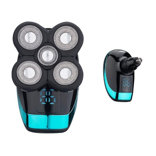 SARAHE Električni brivnik, polnilni brivnik, inteligentni digitalni zaslon, strižnik za plešaste lase, slog: z aparatom za nosne dlake, (22149829) Cene