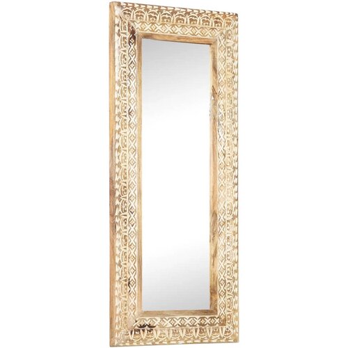  Ručno izrezbareno ogledalo 110 x 50 x 2,6 cm masivno drvo manga Cijene