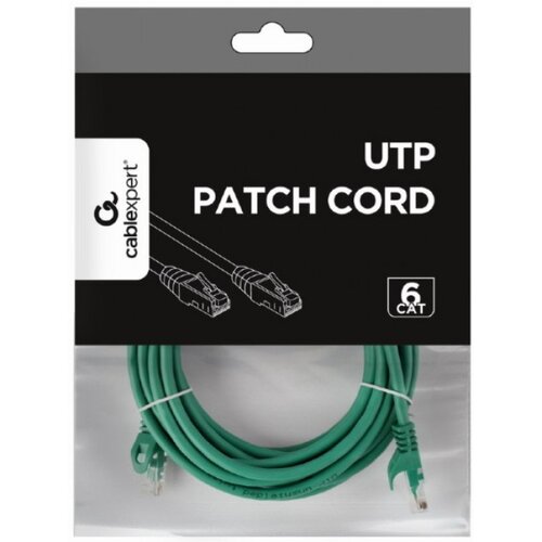 Gembird PP6U-3M/G mrežni kabl, CAT6 UTP Patch cord 3m green Cene