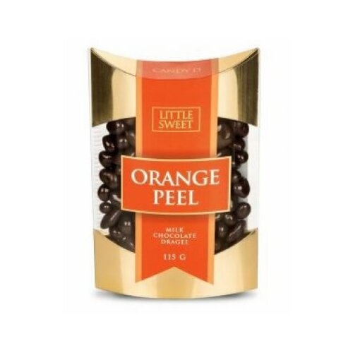 LITTLE SWEET čokoladne dražeje narandzina kora 115G Slike