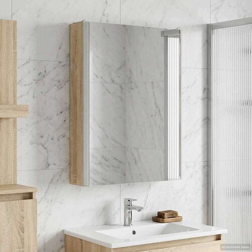  Kopalniška ogledalna omara Sonoma hrast 43 x 11,5 x 60,5 cm, (5000233042) Cene