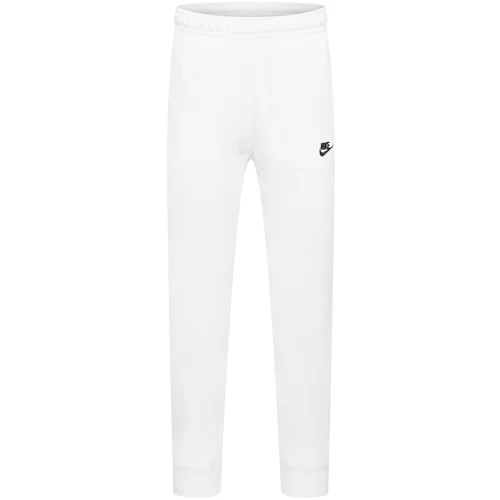 Nike Sportswear Hlače 'Club Fleece' crna / bijela
