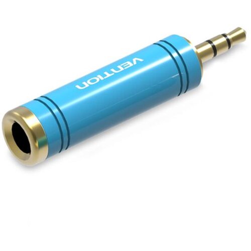 Vention 6.5mm Female to 3.5mm Male Adapter Blue Slike