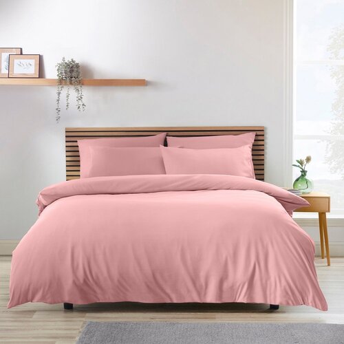 Catherine Lansfield Ružičasta posteljina za bračni krevet/za produženi krevet 230x220 cm So Soft Non-Iron &amp;ndash; Slike
