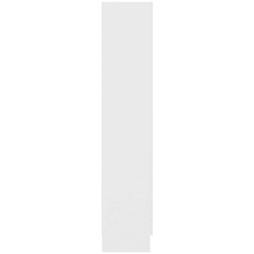 VidaXL Vitrina bela 82,5x30,5x150 cm iverna plo&amp;scaron;ča Slike