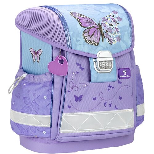 Belmil Ranac za &amp;scaron;kolu Classy 403-13 Purple blue butterfly 32x19x36cm Slike