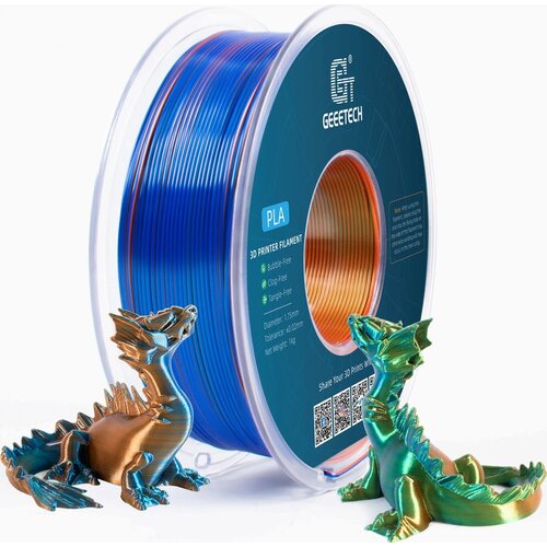 GEEETECH PLA Silk Tri-Color Orange+Blue+Green - 1,75 mm / 1000 g Cene