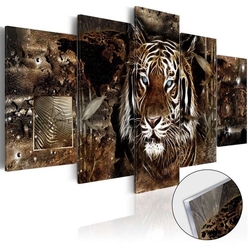  Slika na akrilnom staklu - Guard of the Jungle [Glass] 100x50 Slike
