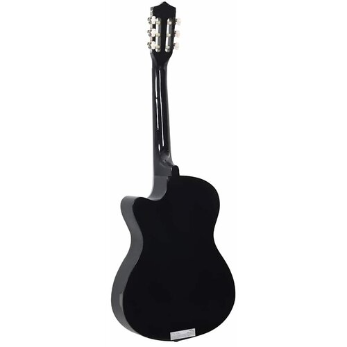  Klasična gitara Western s prorezom i 6 žica crna 38 &amp;quot; Slike
