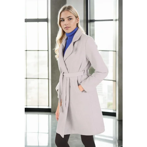 Dewberry 79405 Long Women Coat-GREY