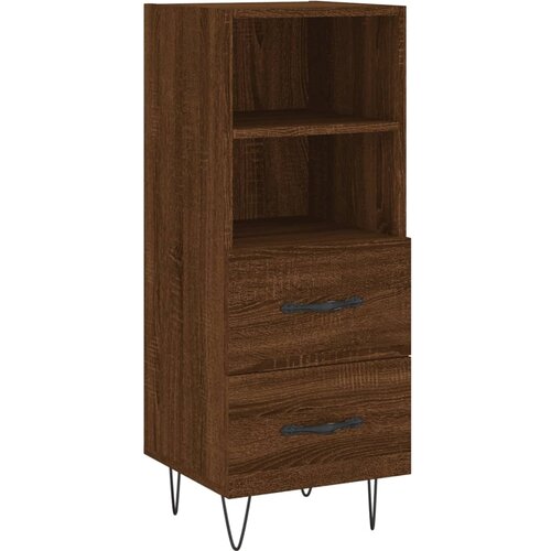 Maison Chic Komoda - Predalnik rjavi hrast 34,5x34x90 cm inženirski les, (21718625) Slike