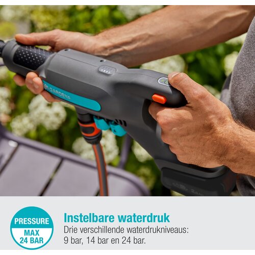 Gardena baterijski srednjetlačni čistilnik AquaClean 24/18V P4A Premium set 14800-31 Slike