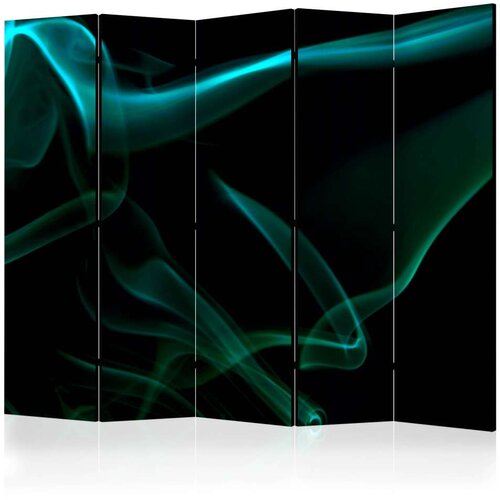  Paravan u 5 dijelova - Blue smoke waves II [Room Dividers] 225x172 Slike