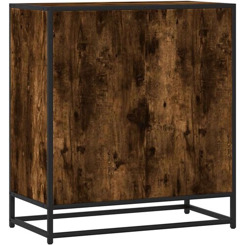 VidaXL Komoda boja hrasta 68x35x76 cm konstruirano drvo i metal Slike