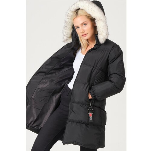 Dewberry Z6705 LADIES COAT-LIGHT BLACK Cijene