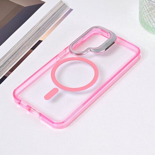  Torbica Magsafe transparent za Samsung S921B Galaxy S24 pink Cene
