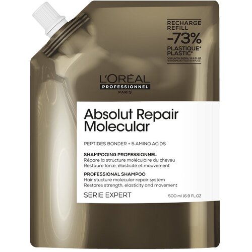 L&amp;acute;Or&amp;eacute;al Paris L&amp;#039;Or&amp;eacute;al Professionnel Absolut Repair Molecular &amp;scaron;ampon Refill 500ml Slike