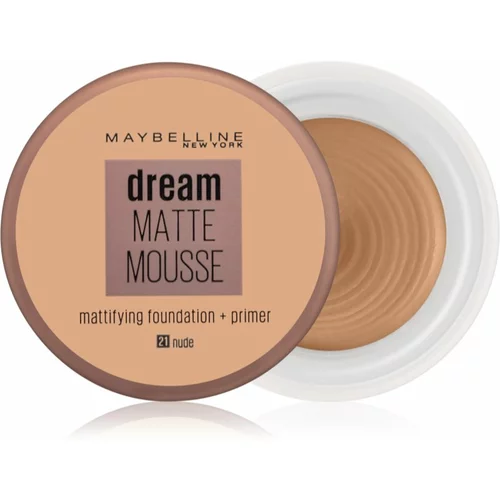 Maybelline Dream Matte Mousse matirajući puder nijansa 21 Nude 18 ml