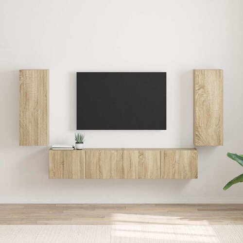TV zidni ormar 2 pcs Sonoma 30 x 31 x 80 cm Konstruirano drvo Cijene